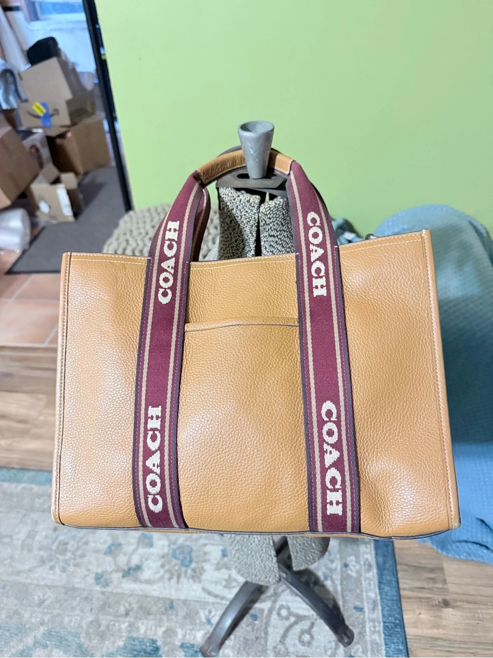 Coach pebbled leather
